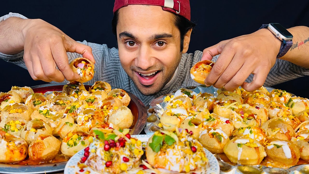 Fully loaded DAHI PURI Thali Eating Challenge With Raj Kachori | Street Food Competition | 8 Mins