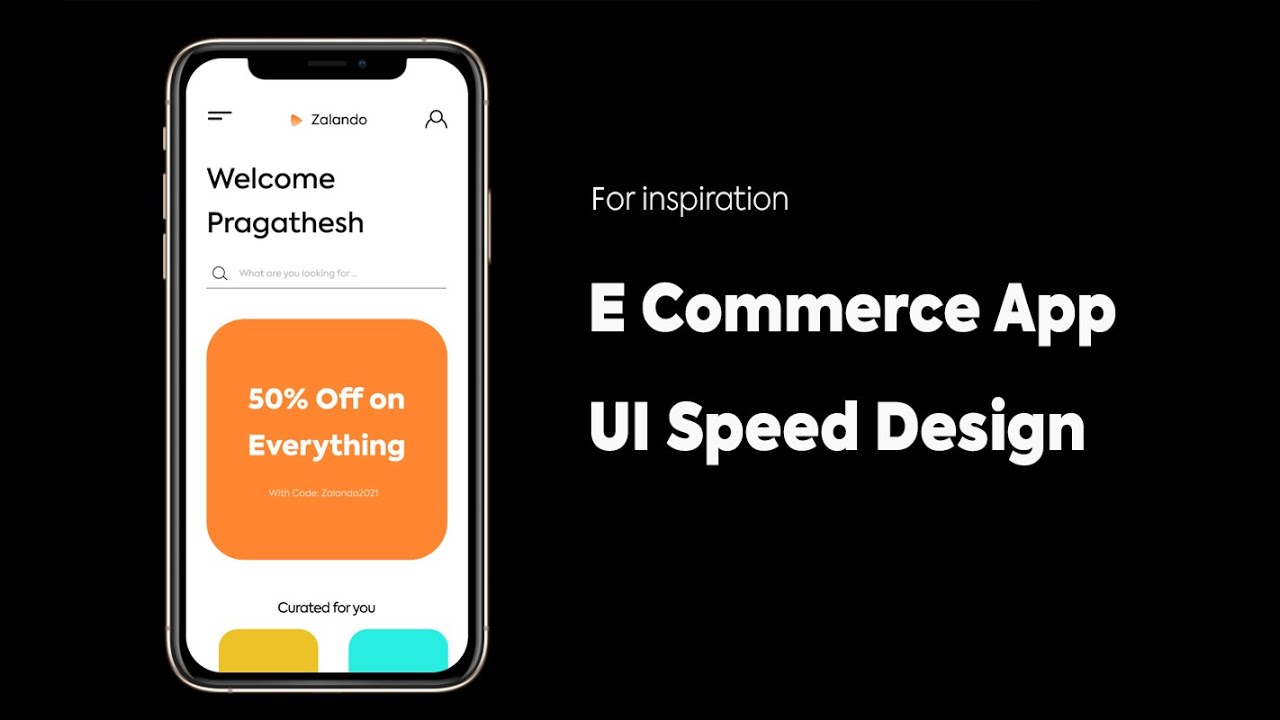 E Commerce App Design in Figma - A Speed Design Video