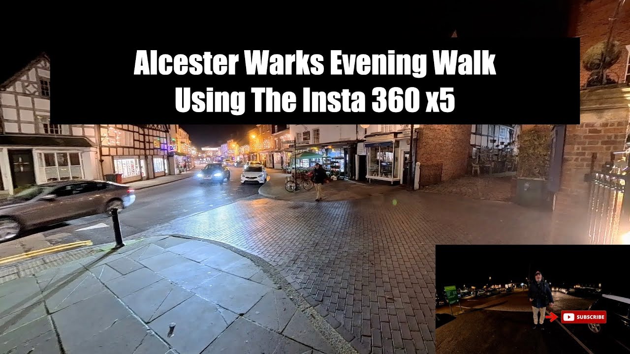 Вечерняя прогулка по Алсестеру, Уоркс, с использованием Insta 360 x5