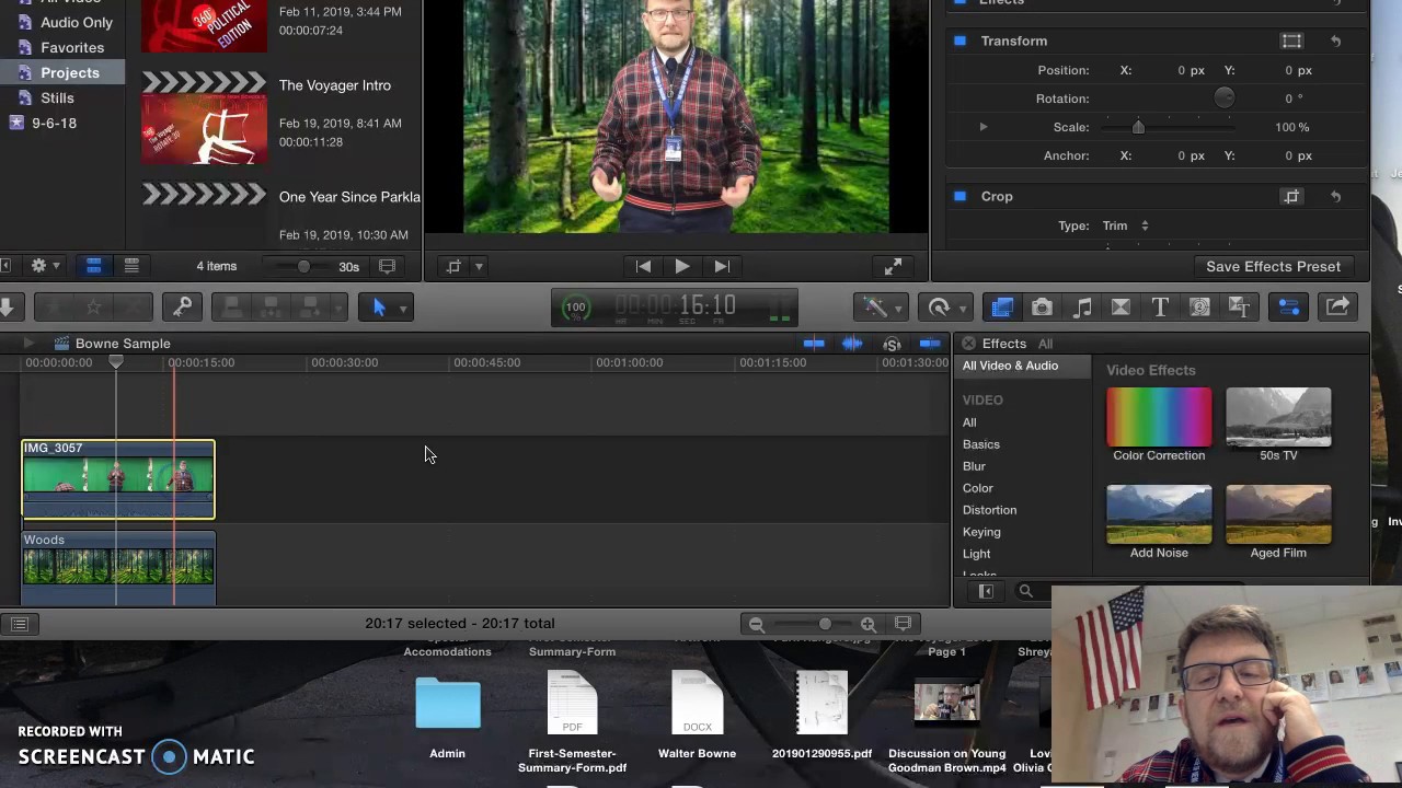 Bowne helps with iMovie