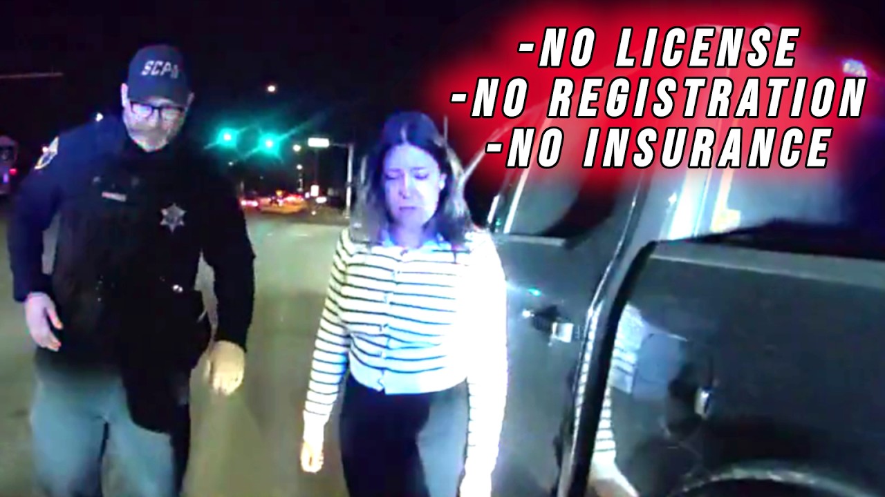 Woman Driving With a Suspended License and No Registration or Insurance Gets Arrested