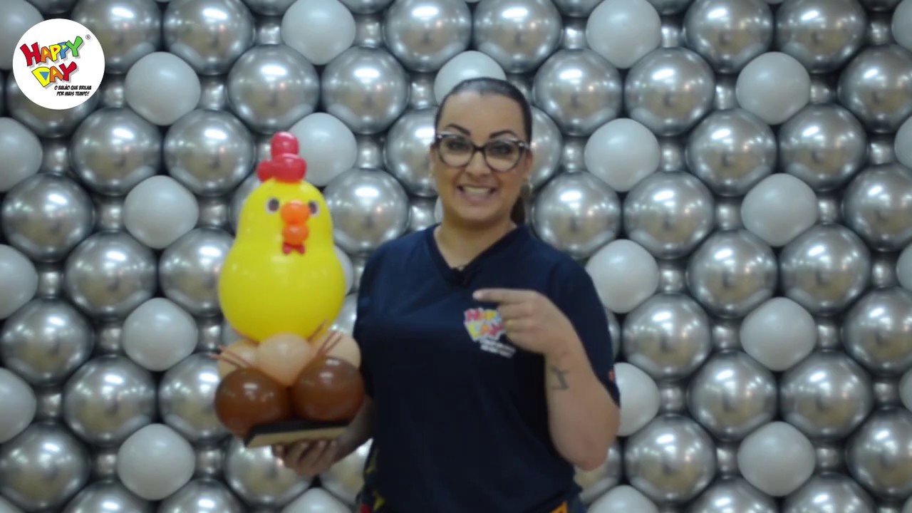 Como fazer uma Galinha com Balões