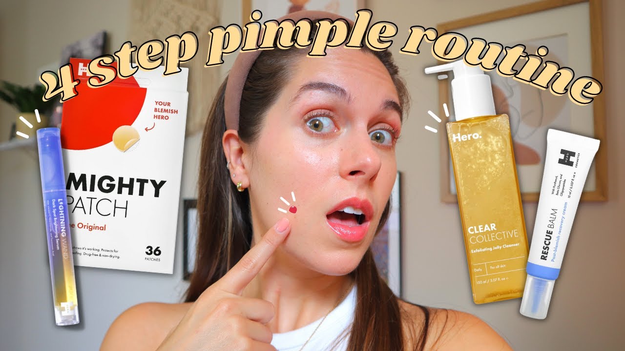 4 STEPS TO CLEAR A PIMPLE FAST // no scarring! | Rudi Berry