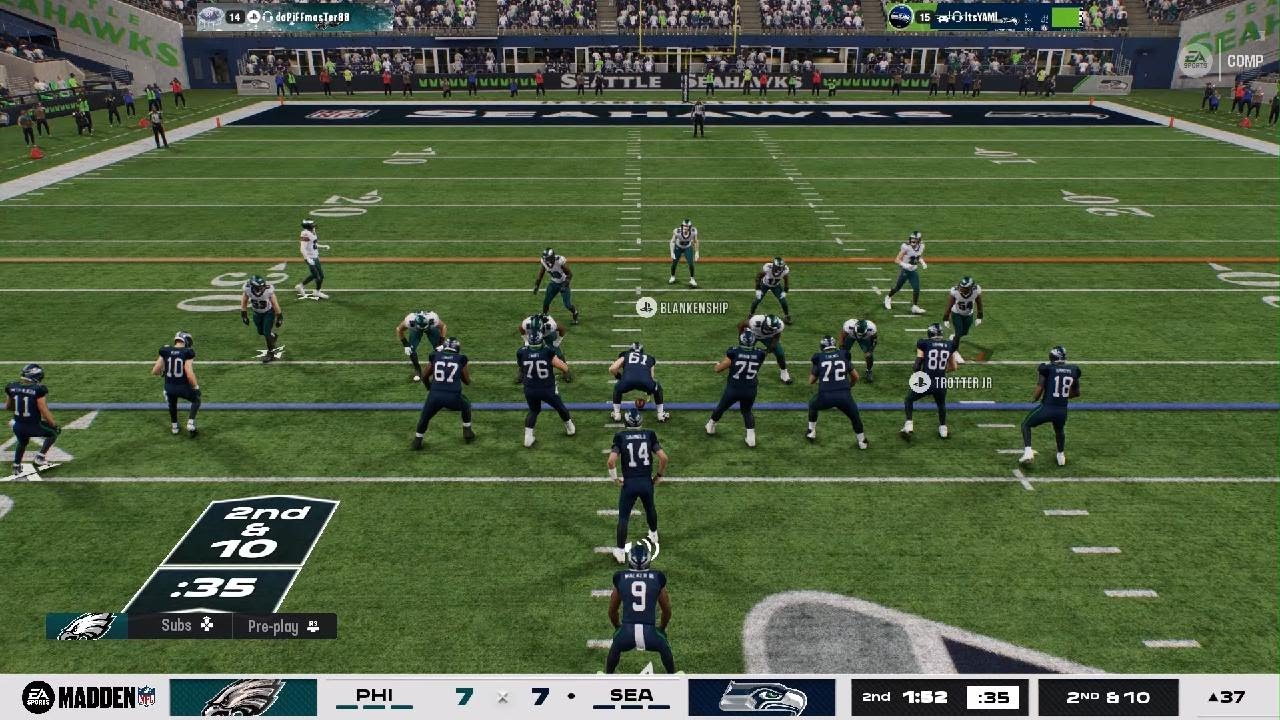 STREAMER THOUGHT HE HAD ME! #ranked #comp #gameplay #nfl #football #defense #fyp #eagles