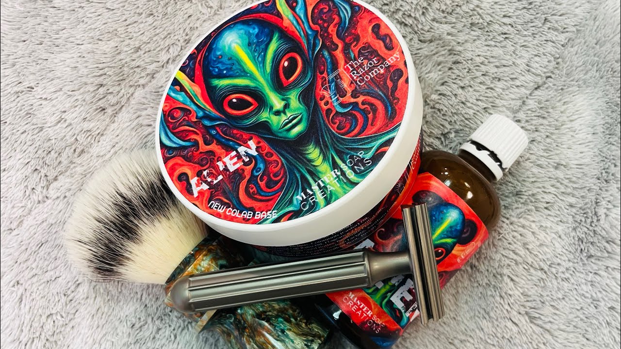 TRC/MSC Alien, DE Design 94 Ti razor, Trotter Handcrafts