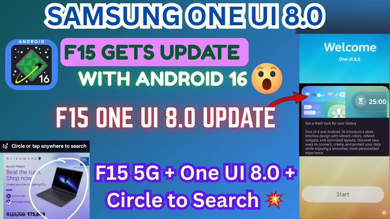 Samsung F15 5G One UI 8.0 Update!😳🔥| First Look & Speed Test|Got Circle to Search + AI| 🚀 Budget SM