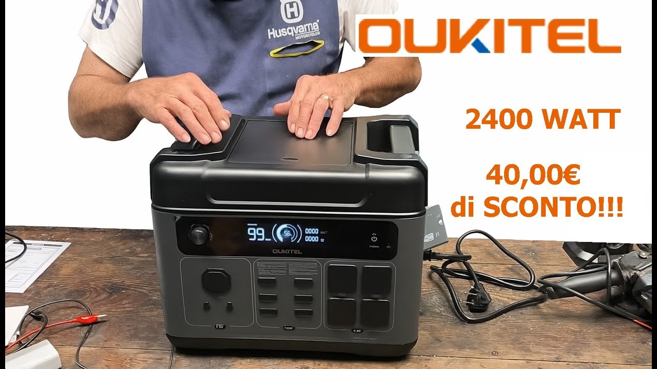 #672 OUKITEL P2001 Plus | Stazione di Alimentazione Portatile 2400W/2048Wh Offerta Prime Day Amazon