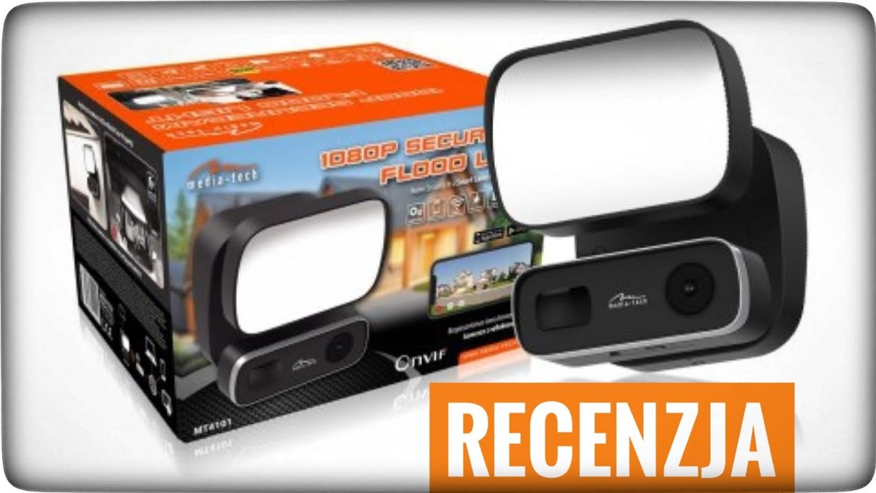 Kamera z reflektorem LED MT4101 Media-Tech Securecam Flood Light 1080p - recenzja montaż opinia