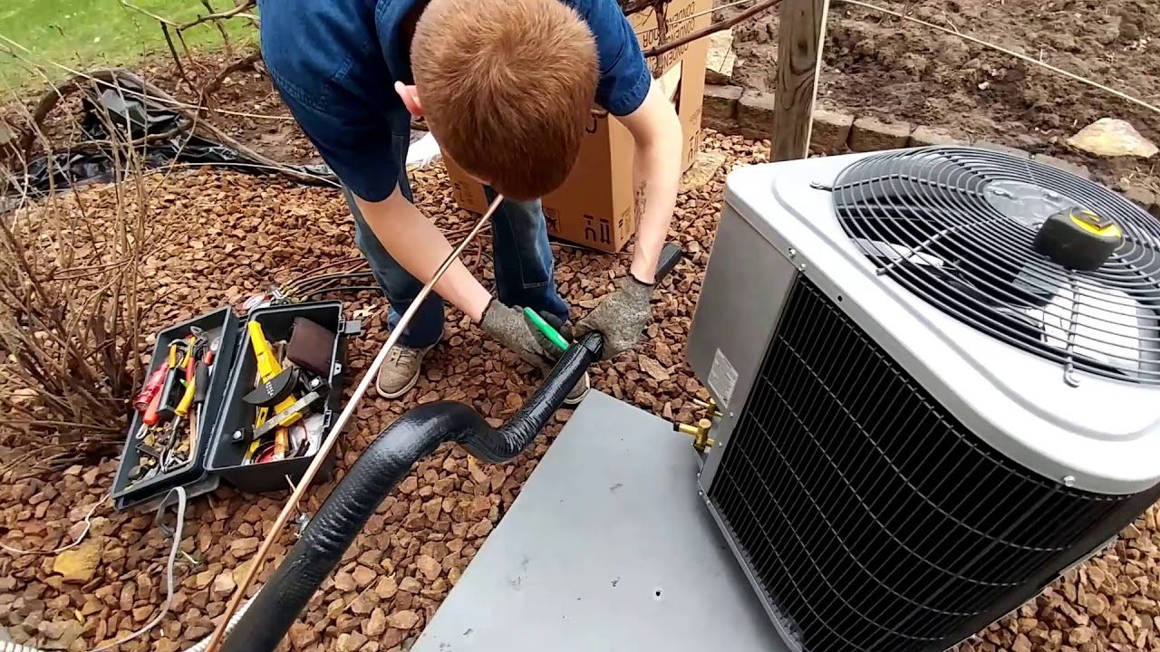 Bo ac installation with new line set