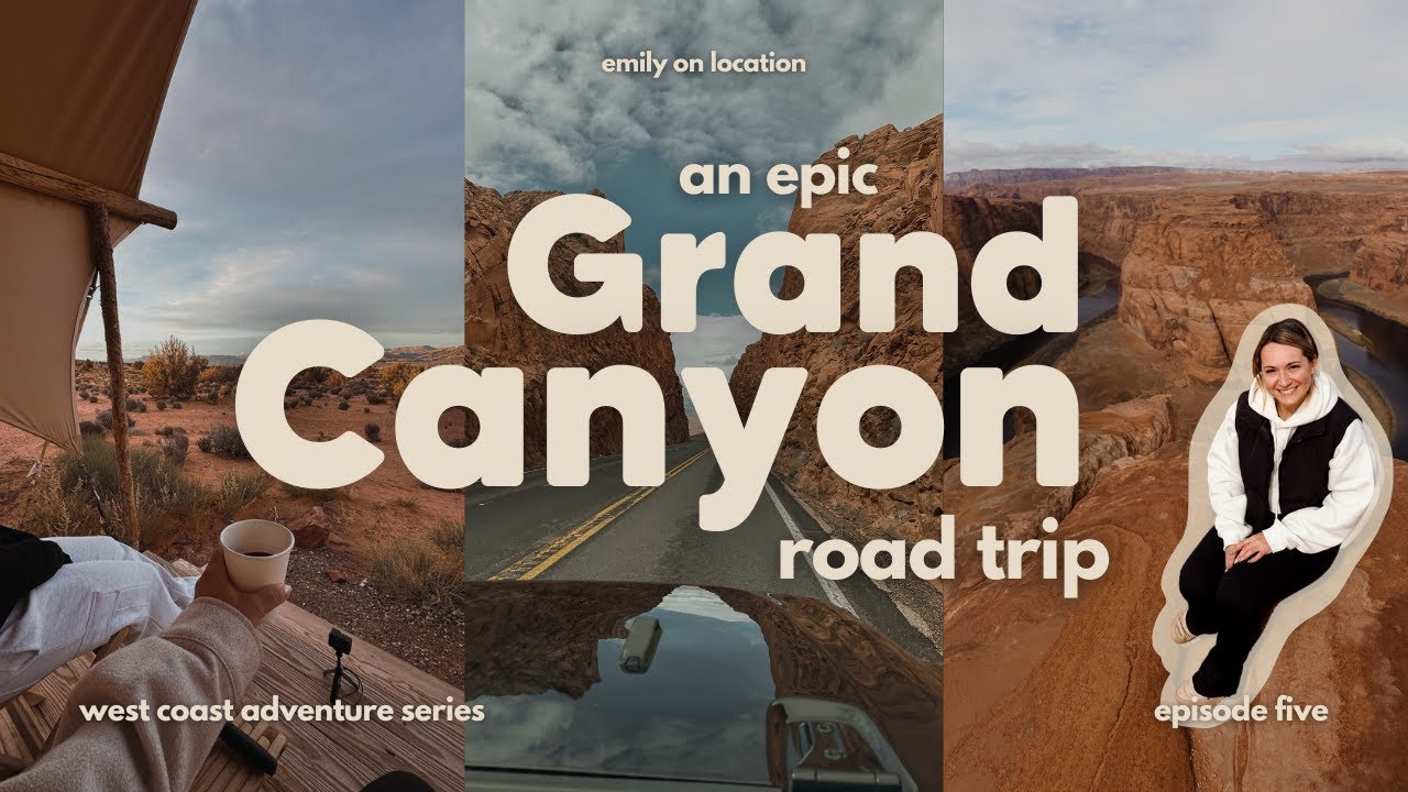 An EPIC Grand Canyon ROAD TRIP! Horseshoe Bend, Hoover Dam, GLAMPING + driving down Route 66! 🇺🇸