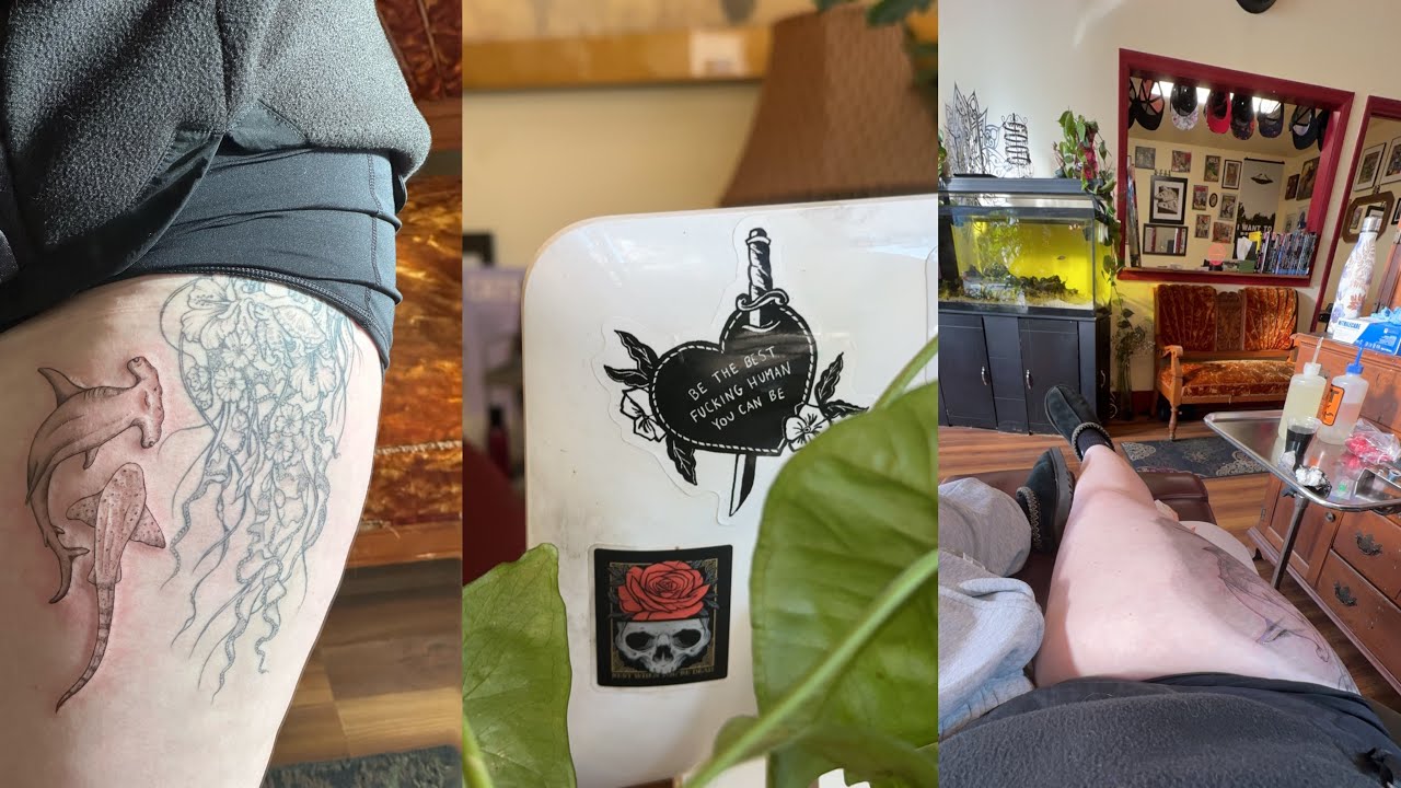GETTING ANOTHER THIGH TATTOO 😖🥲🥴 | TATTOO VLOG