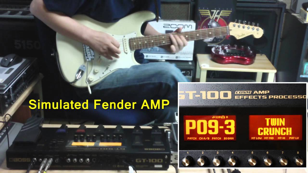 Compared ZOOM G5 With BOSS GT-100 In Several Preset Patch Sounds.