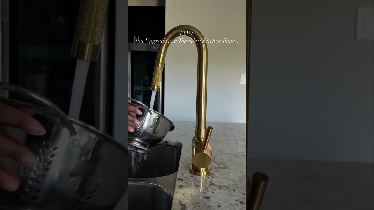 You upgrade to a touchless kitchen faucet..