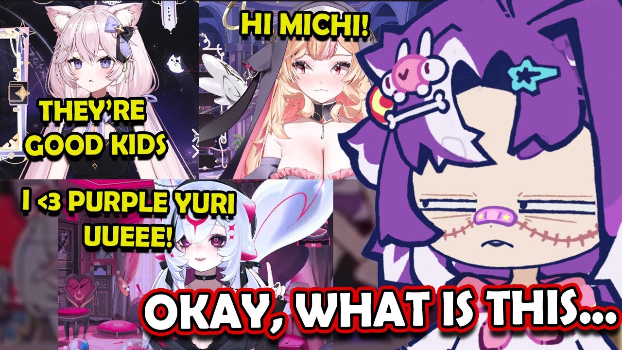 Michi Reacts to Numi's Reaction to Her Vtuber Friends on Purple Yuri..