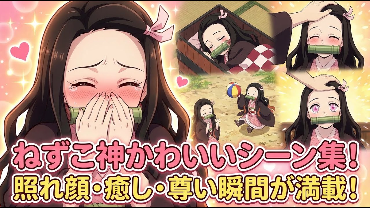 【鬼滅の刃】ねずこの可愛いアニメシーン【遊郭編ラストまで】