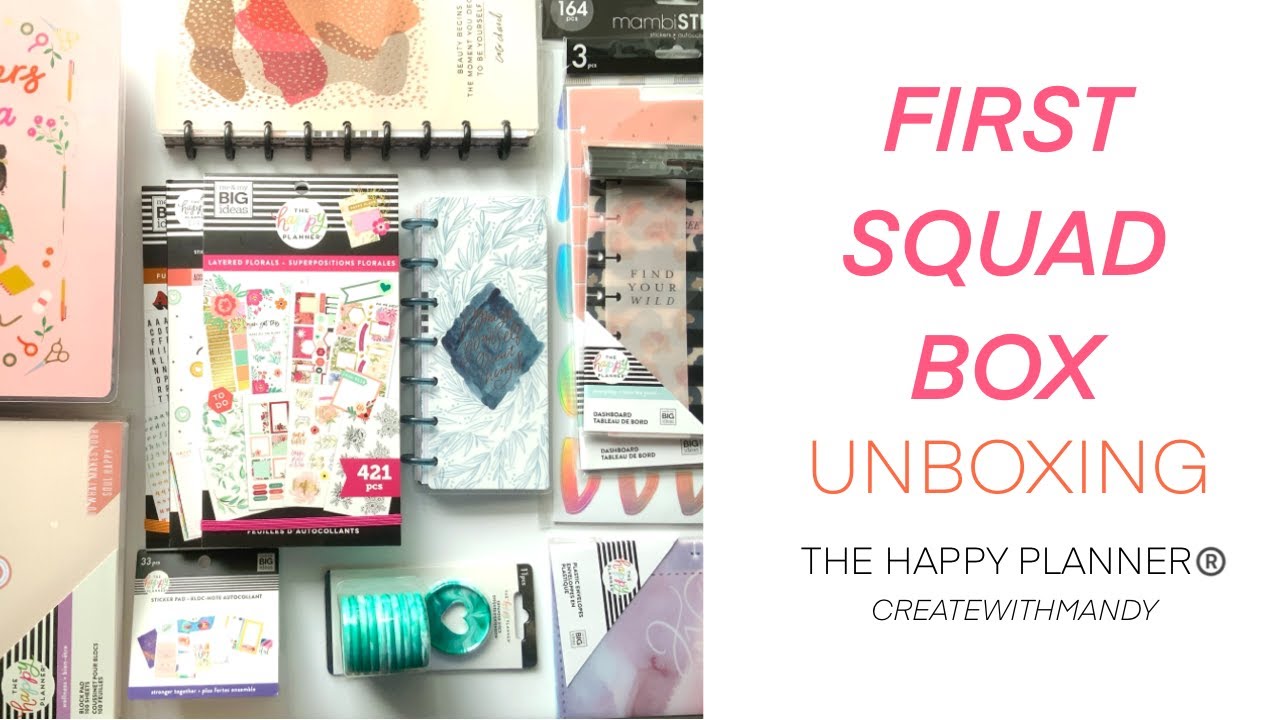 FIRST SQUAD BOX!  // Unboxing // The Happy Planner®️