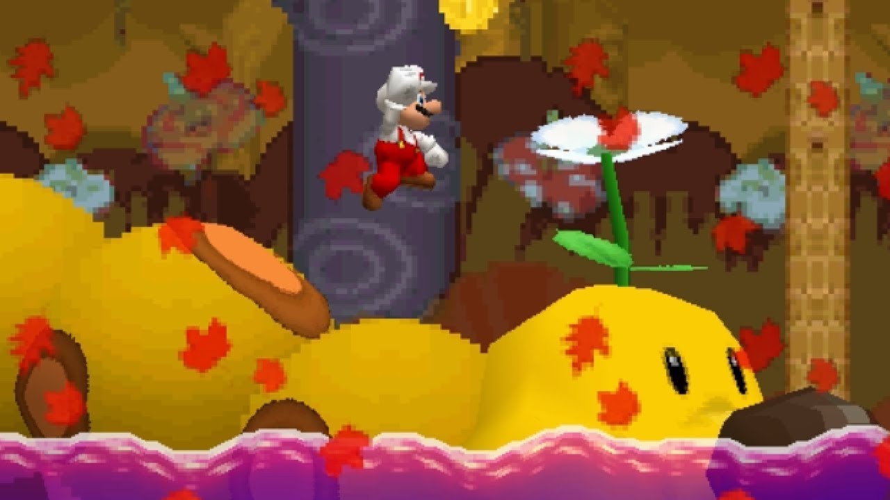 Newer Super Mario Bros. DS -  Goldleaf Plains (Complete World 1)
