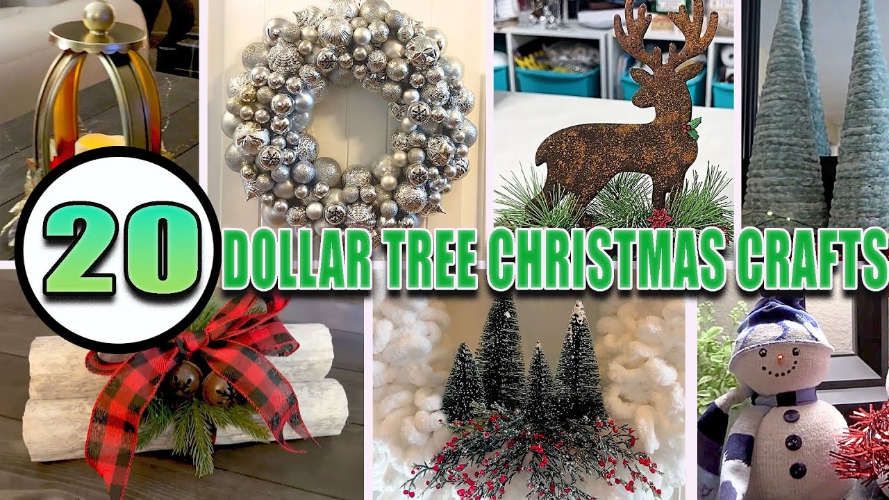 20 Dollar Tree Christmas Crafts You Have to Try!