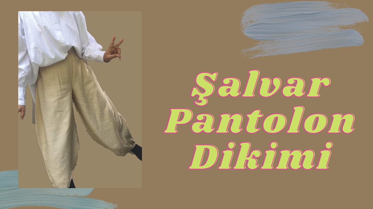 ŞALVAR PANTOLON DİKİMİ/KENDİN YAP/ KETEN PANTOLON