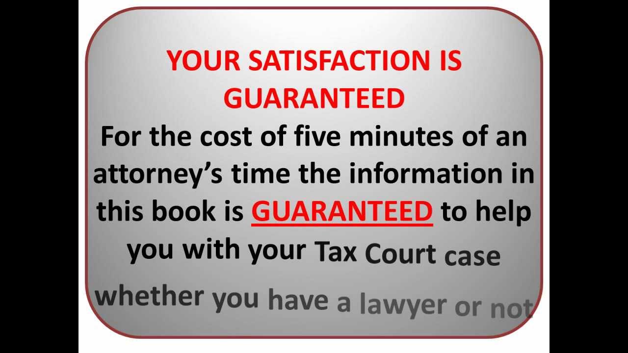 On Your Own in Tax Court, U.S. Tax Court without a Lawyer