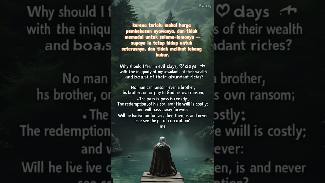 Mazmur 49 : 6-10.17-20 #mazmur #psalms #mereka #yang #percaya #harta #benda