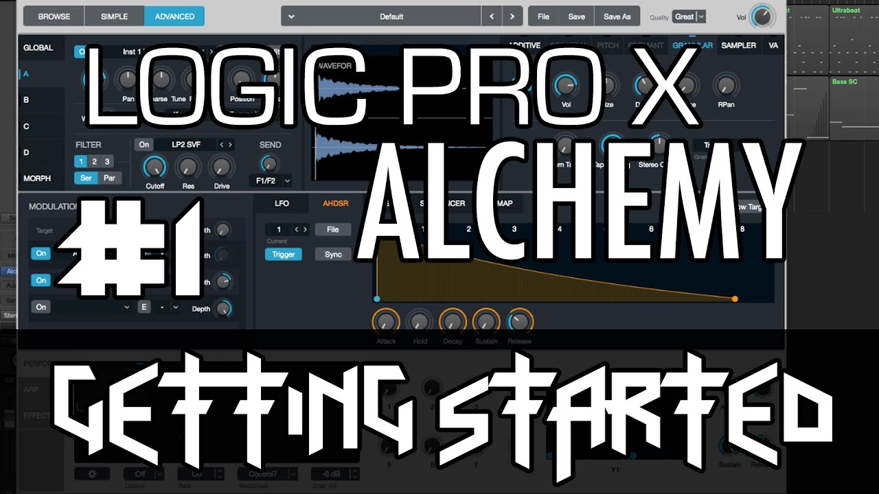 Logic Pro X — Учебник по алхимии — ЧАСТЬ 1 — Начало работы, простое управление, браузер