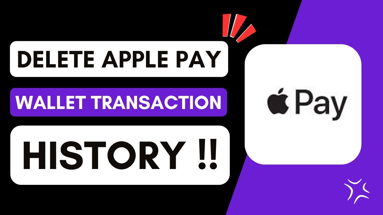 ✅ How To Delete Apple Pay Wallet Transaction History