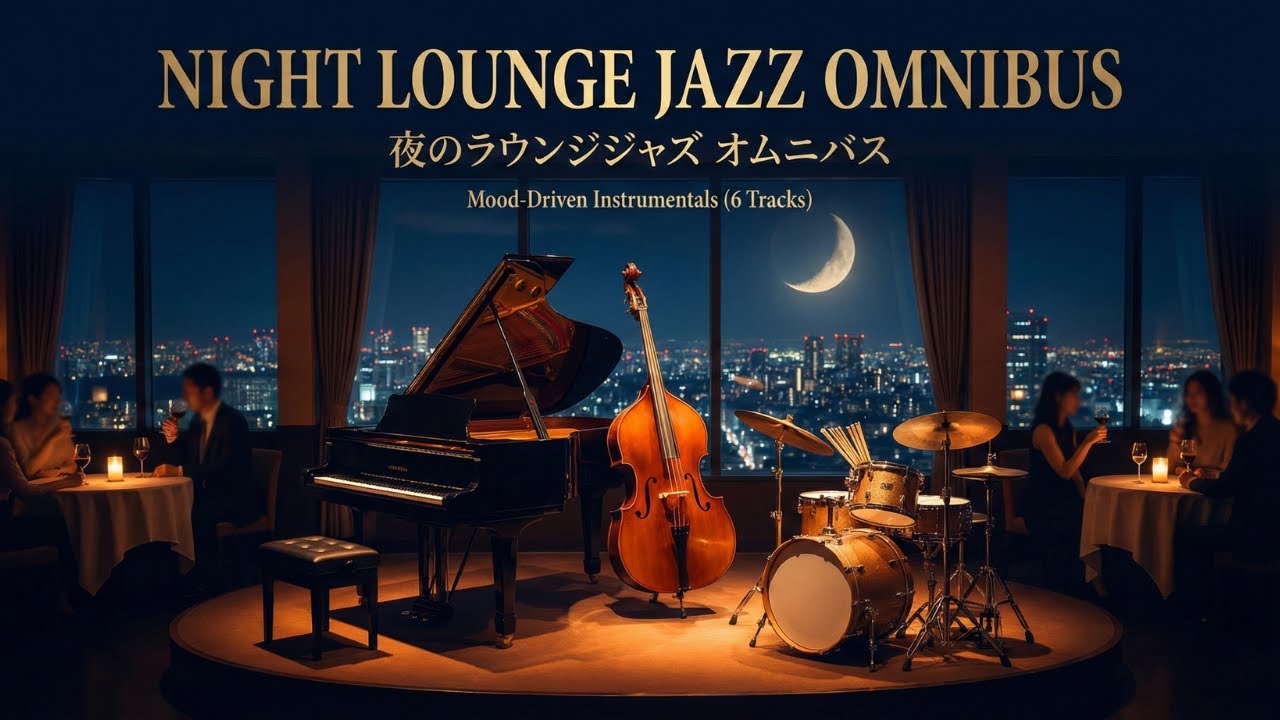 Night Lounge Jazz Omnibus: Mood-Driven Instrumentals (6 Tracks) /夜のラウンジジャズ オムニバス:雰囲気で選ぶインスト (全6曲)