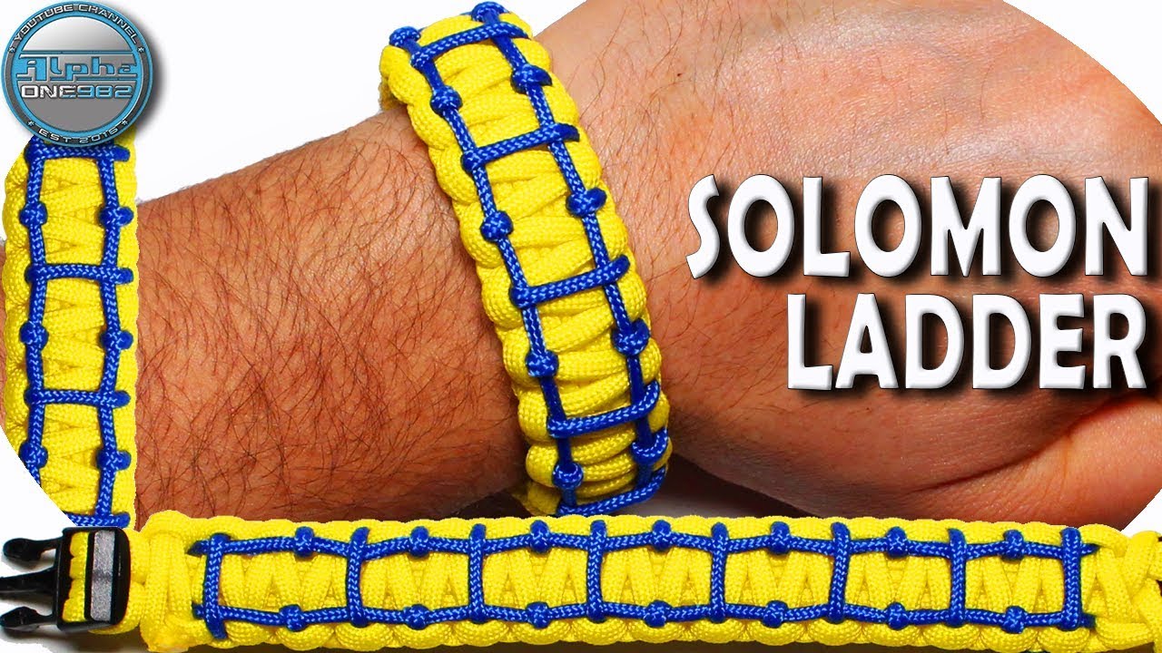 DIY Paracord Bracelet Solomon Ladder How to make Paracord Bracelet Solomon Ladder World of Paracord