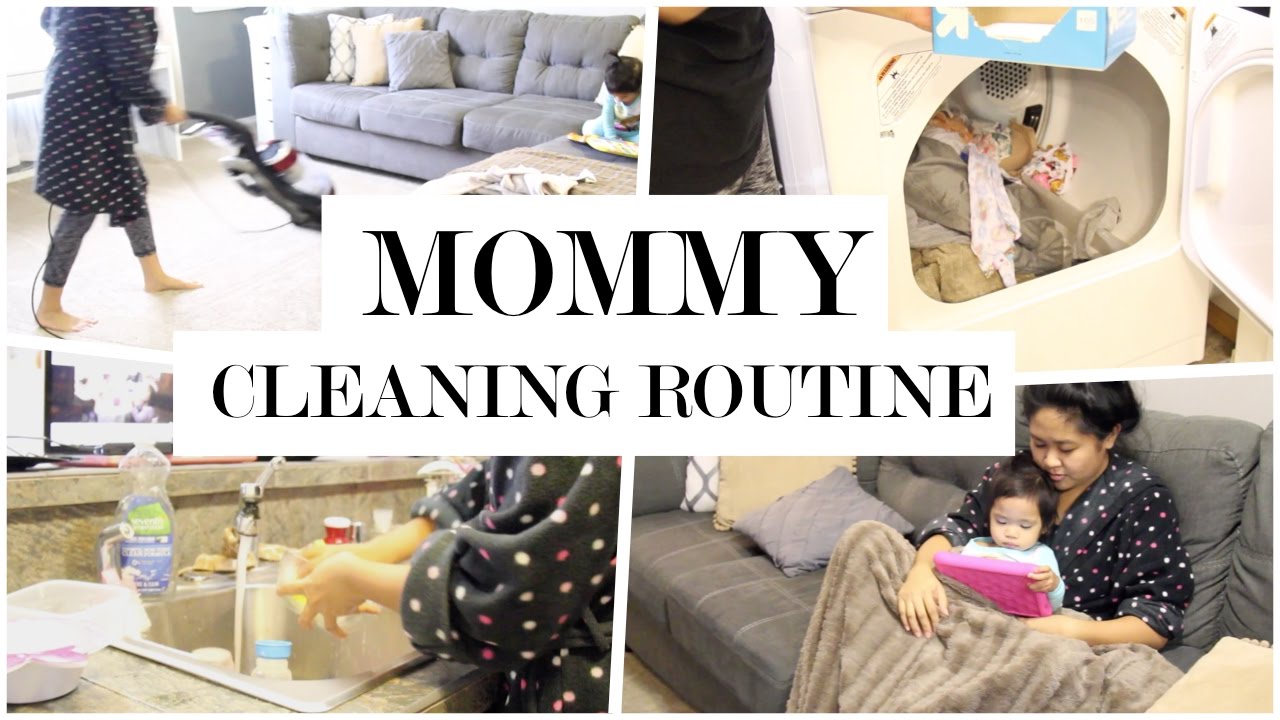 Mommy Cleaning Routine! Stay-At-Home Mom Clean With Me