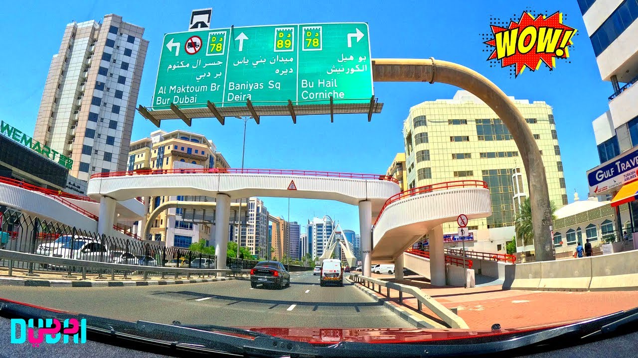 4K DUBAI DRIVING TOUR | AL MAKTOUM ROAD, DEIRA