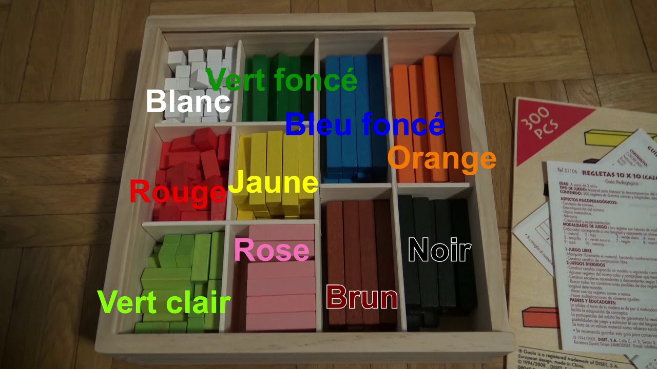 La découverte des réglettes cuisenaire (l'escalier).
