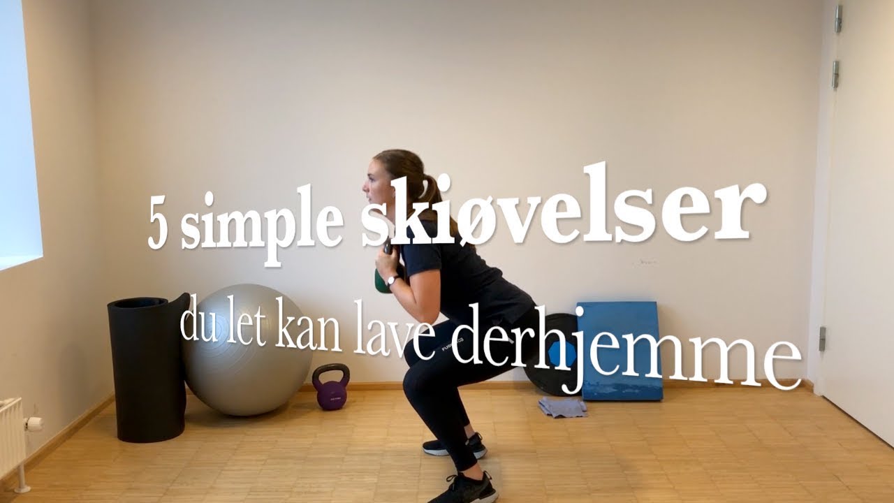 Gratis skitræning - 5 simple øvelser du kan lave derhjemme