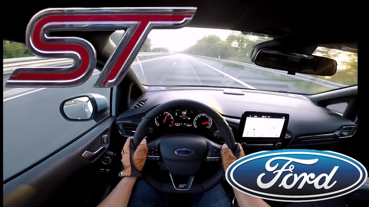 2018 Ford Fiesta ST 1.5 EcoBoost (200 PS) POV Drive AUTOBAHN acceleration & speed