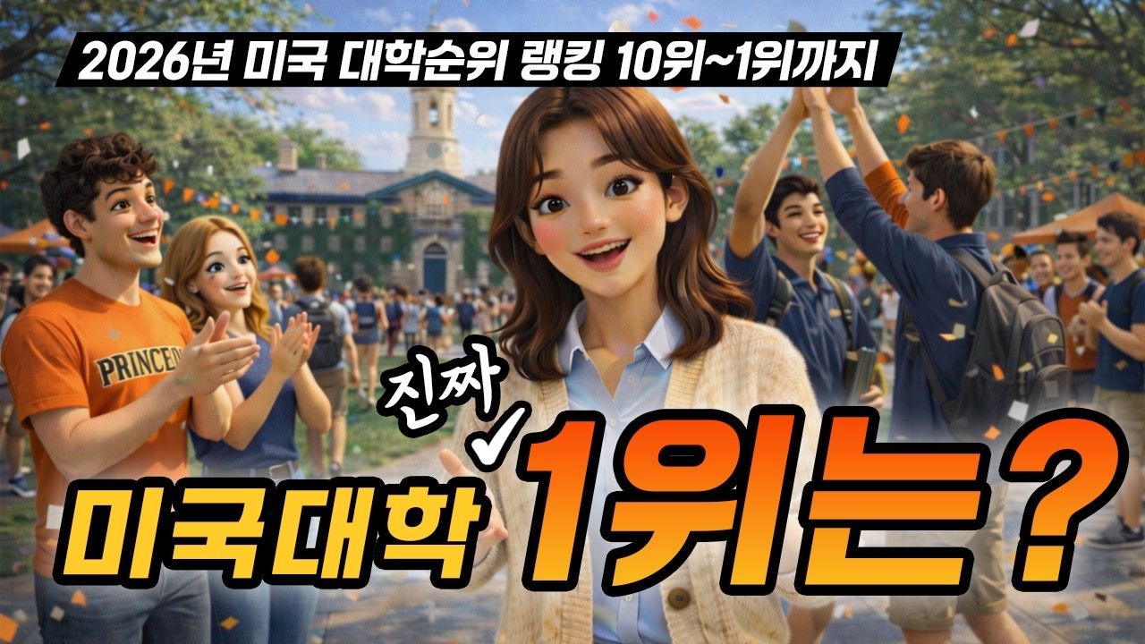 MIT도 하버드도 아니다… 2026년 미국대학 진짜 1위는? (미국대학 10위부터 1위까지)
