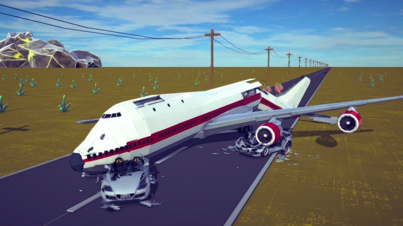 Realistic Fictional Airplane Crashes and Emergency Landings #5 | Besiege