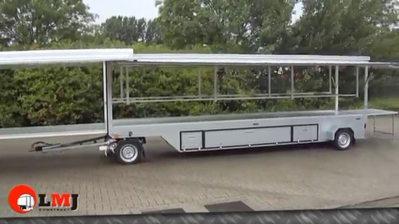 Marktwagen, schamel aanhangwagen 3,5Ton
