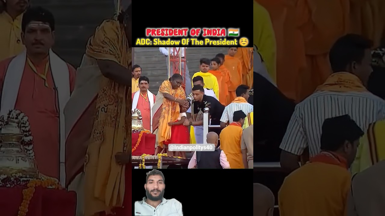 Major Rishabh Singh Sambhya Is Gandling👀The Entire Security💀 Of President Draupadi Murmu🗿