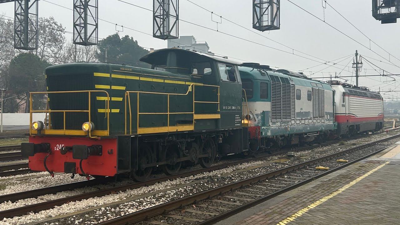 LIS Rimini - Bari E402.144 + D445.1092 MANOVRA E PREPARAZIONE TRENO