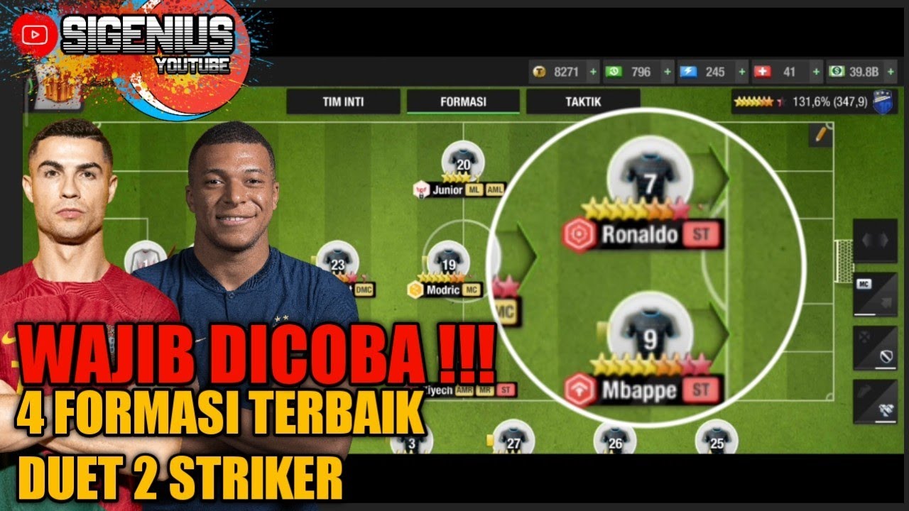 WAJIB DICOBA !!! 4 REKOMENDASI FORMASI TERBAIK DENGAN 2 STRIKER | TOP ELEVEN 2022