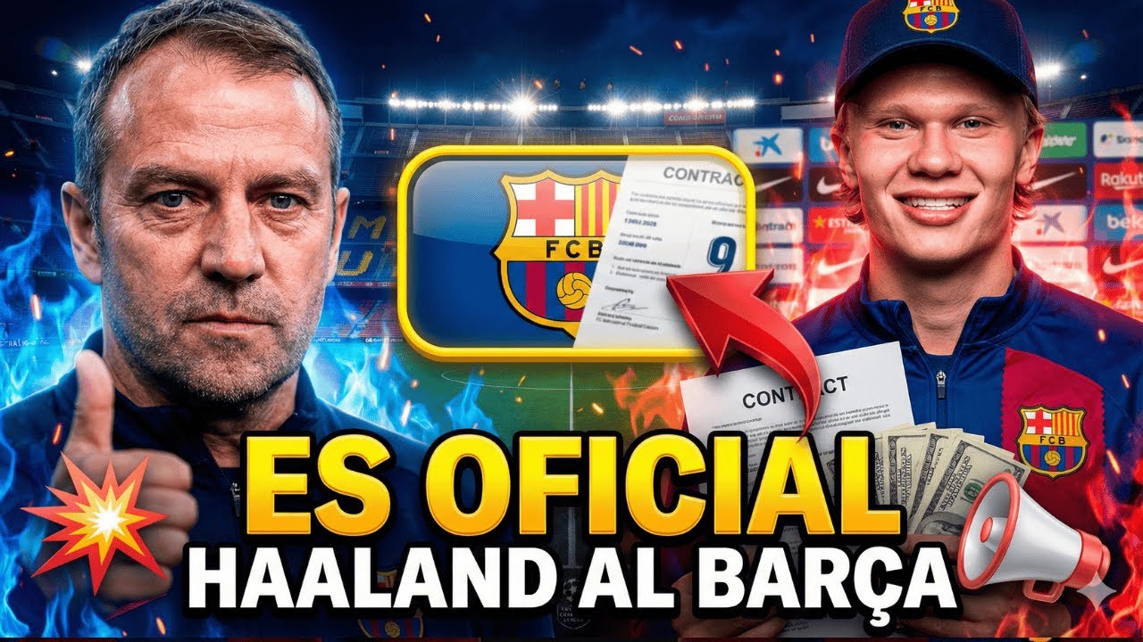 💥📢 ¡ES OFICIAL! LAPORTA REVELA EL FICHAJE DE HAALAND PARA EL BARCELONA: BOMBAZO INESPERADO HOY