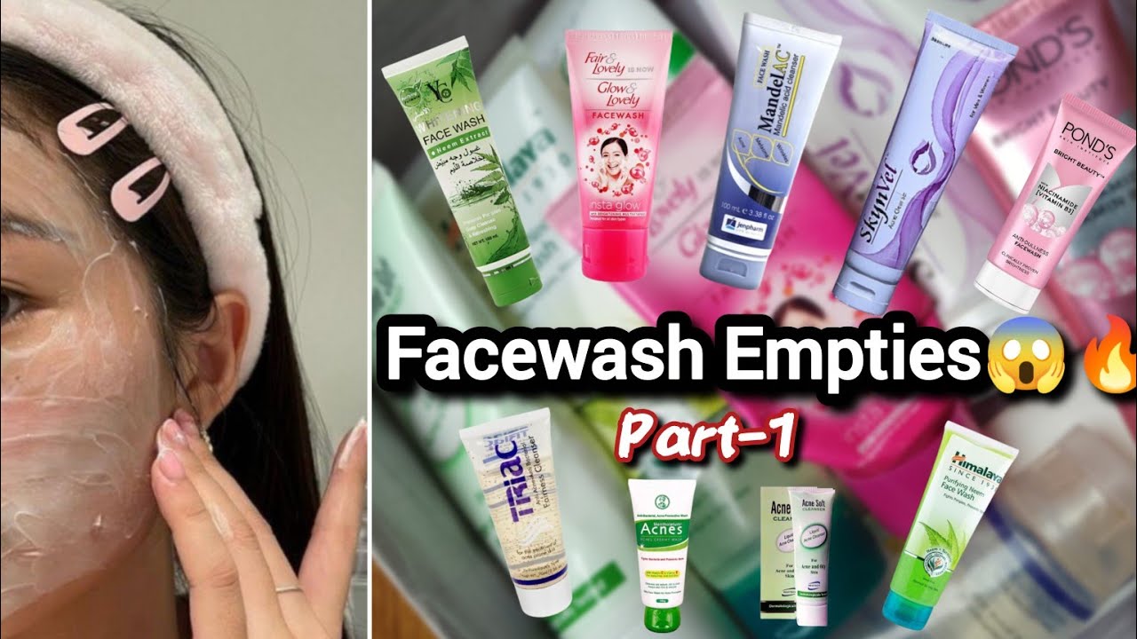 😱 Skincare Empties Part-1| Facewash Empties 😨🔥| BEST FACEWASH? 