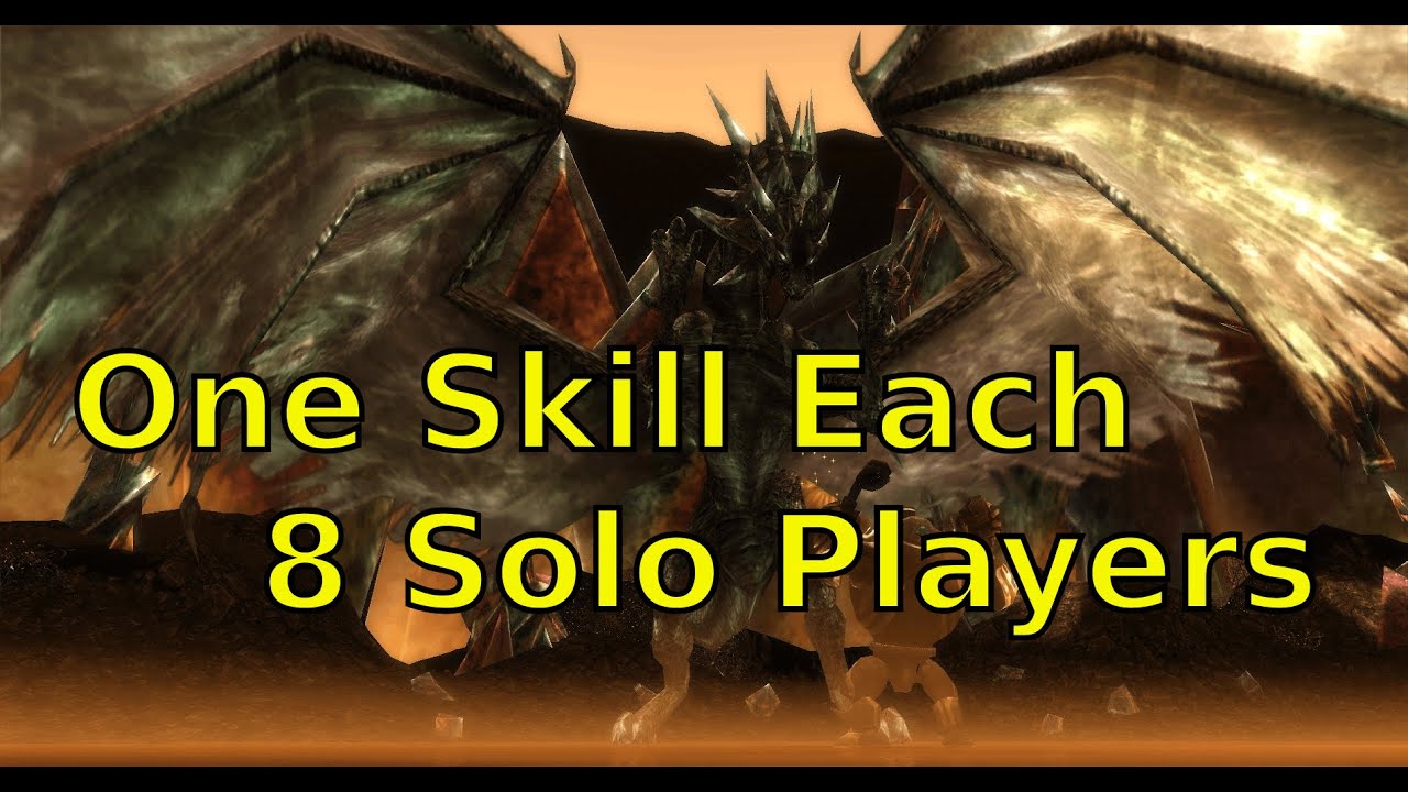 8 Solo Players Try Dragon's Lair HM Using One Skill Only
