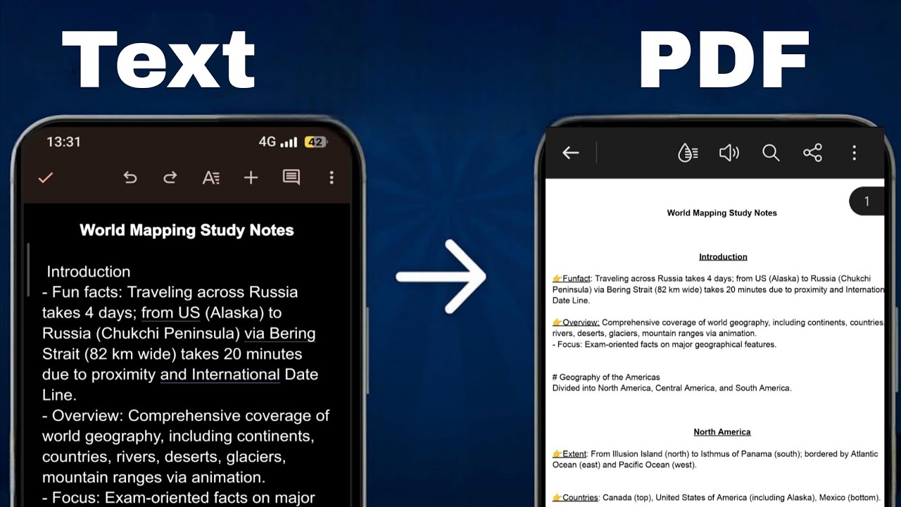 How To Convert Text In To PDF Document (Very Easy😀)