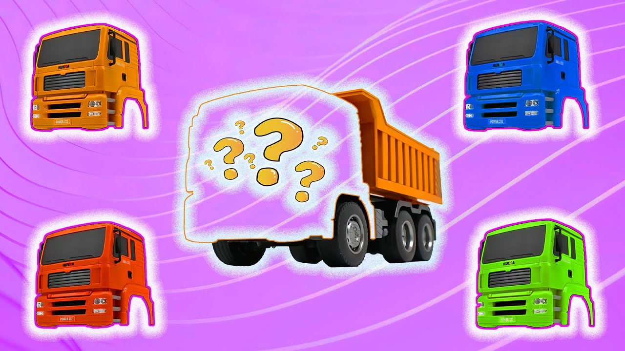 Matching The Perfect Cabin To A Dump Truck – Can You Do It? | Funny Vehicles Challenge