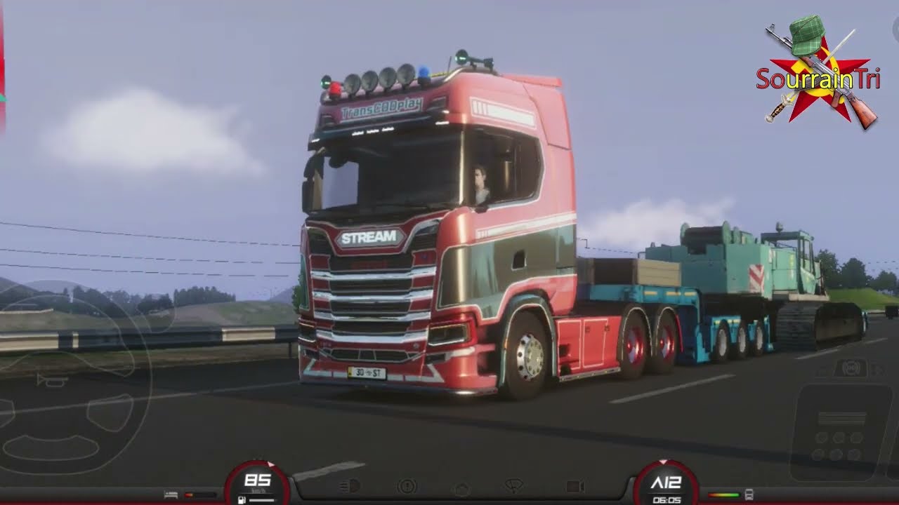First Truck Gameplay | Trucker Of Europe 3 Zurich to Stuttgart Heavy Crane Cargo.