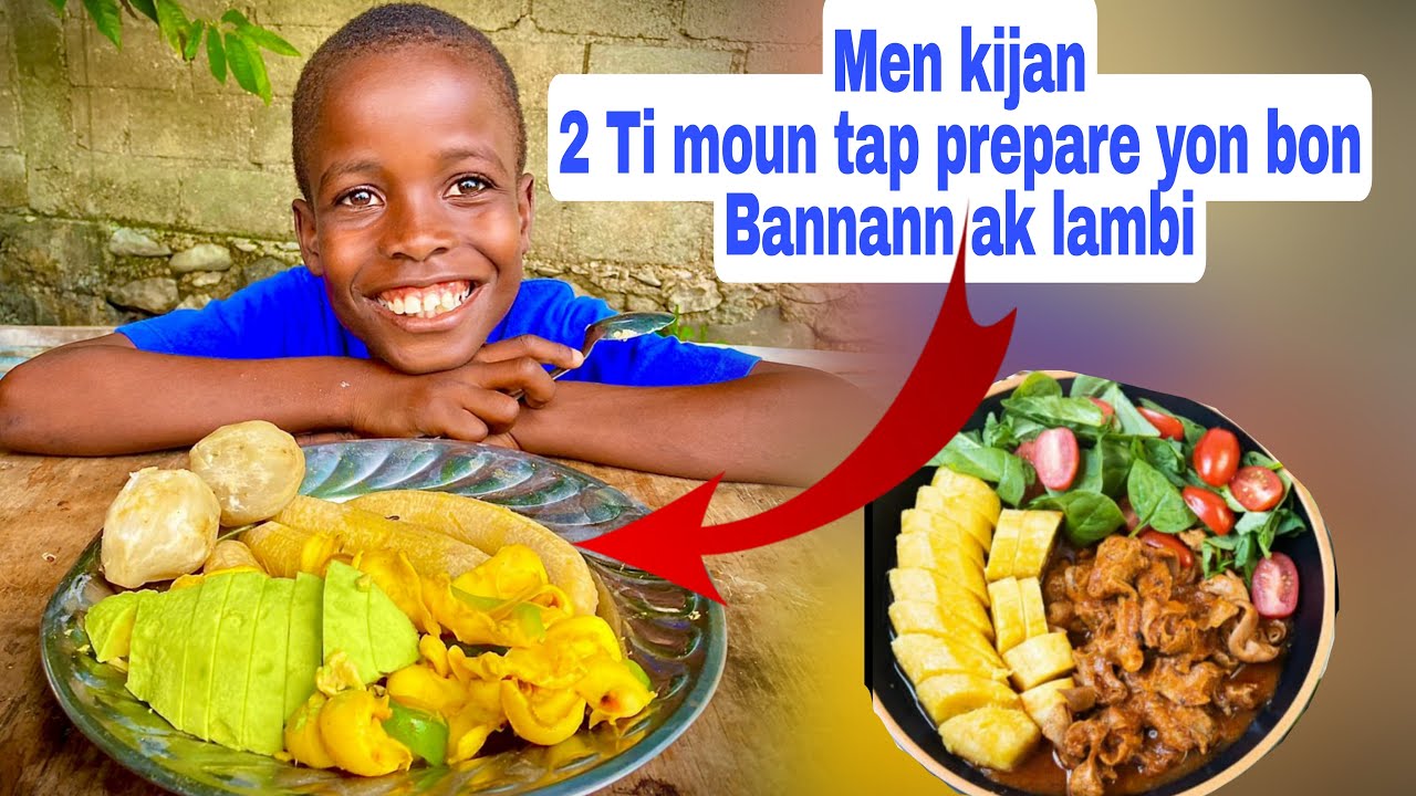 Haitian recipe| Wap sezi wè kijan  ti moun yo tap prepare yon bon lambi ak Bannann