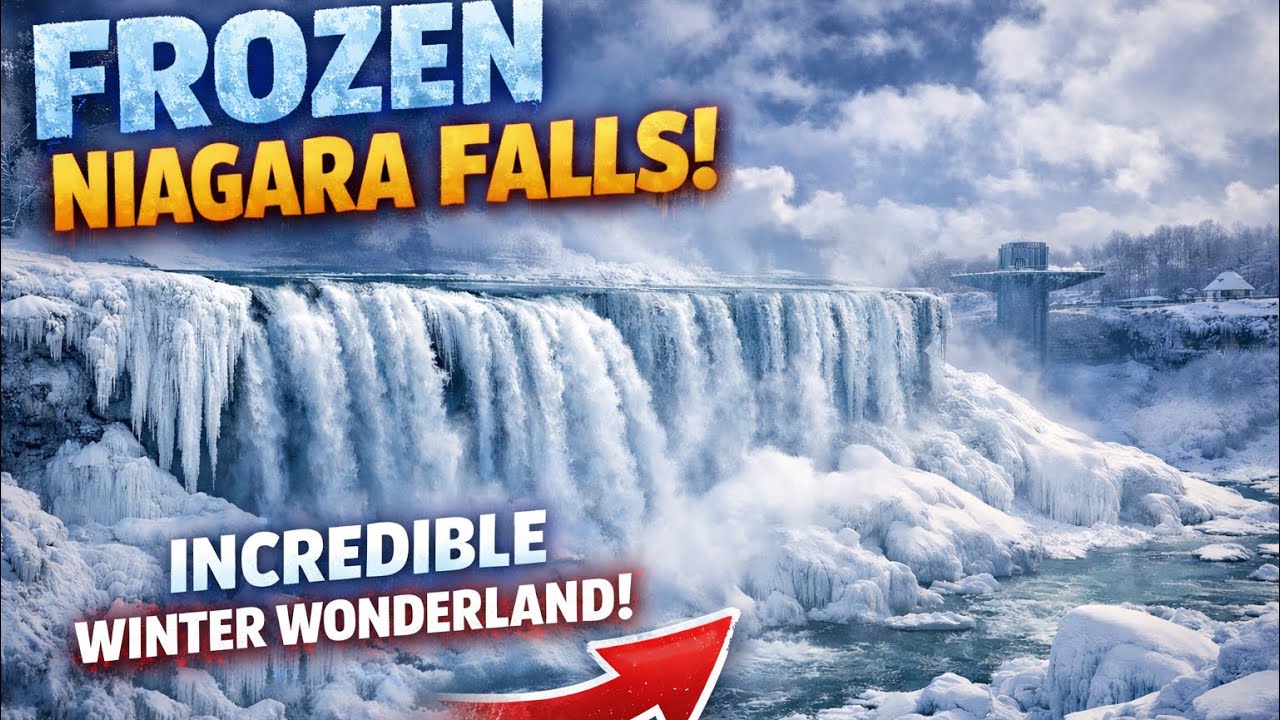 Niagara Falls Turned Into a Frozen Wonderland ❄️ Unreal Winter Views after Snow Storm (4K)