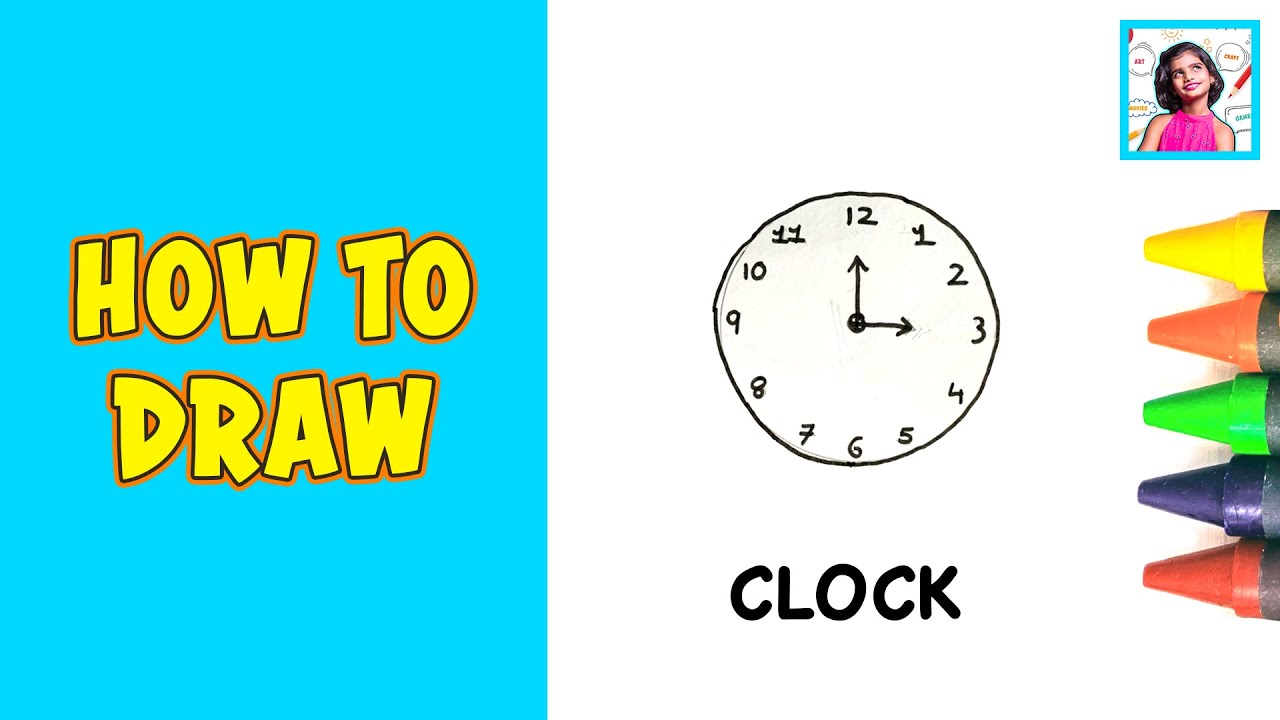 How to draw C for Clock Step by Step instructions by Icy