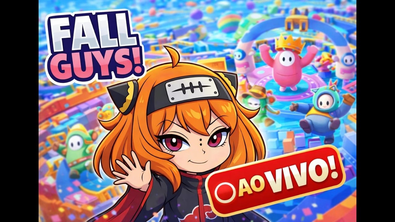 Quedas, gritos e muita zoeira no Fall Guys! Vem rir comigo!